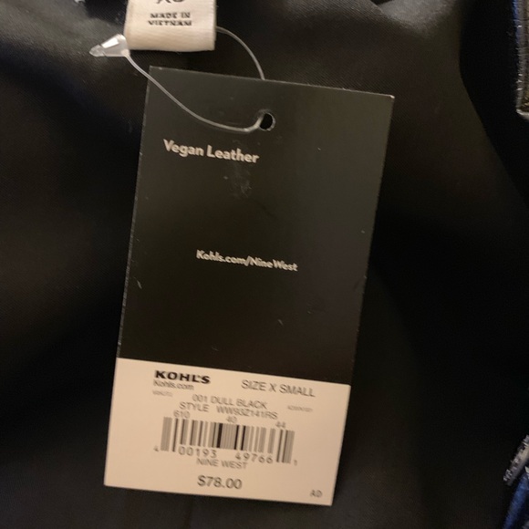 NINE WEST VEGAN LEATHER JACKET - Picture 4 of 4
